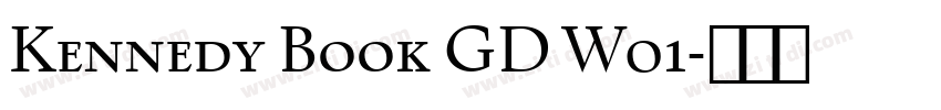 Kennedy Book GD W01字体转换